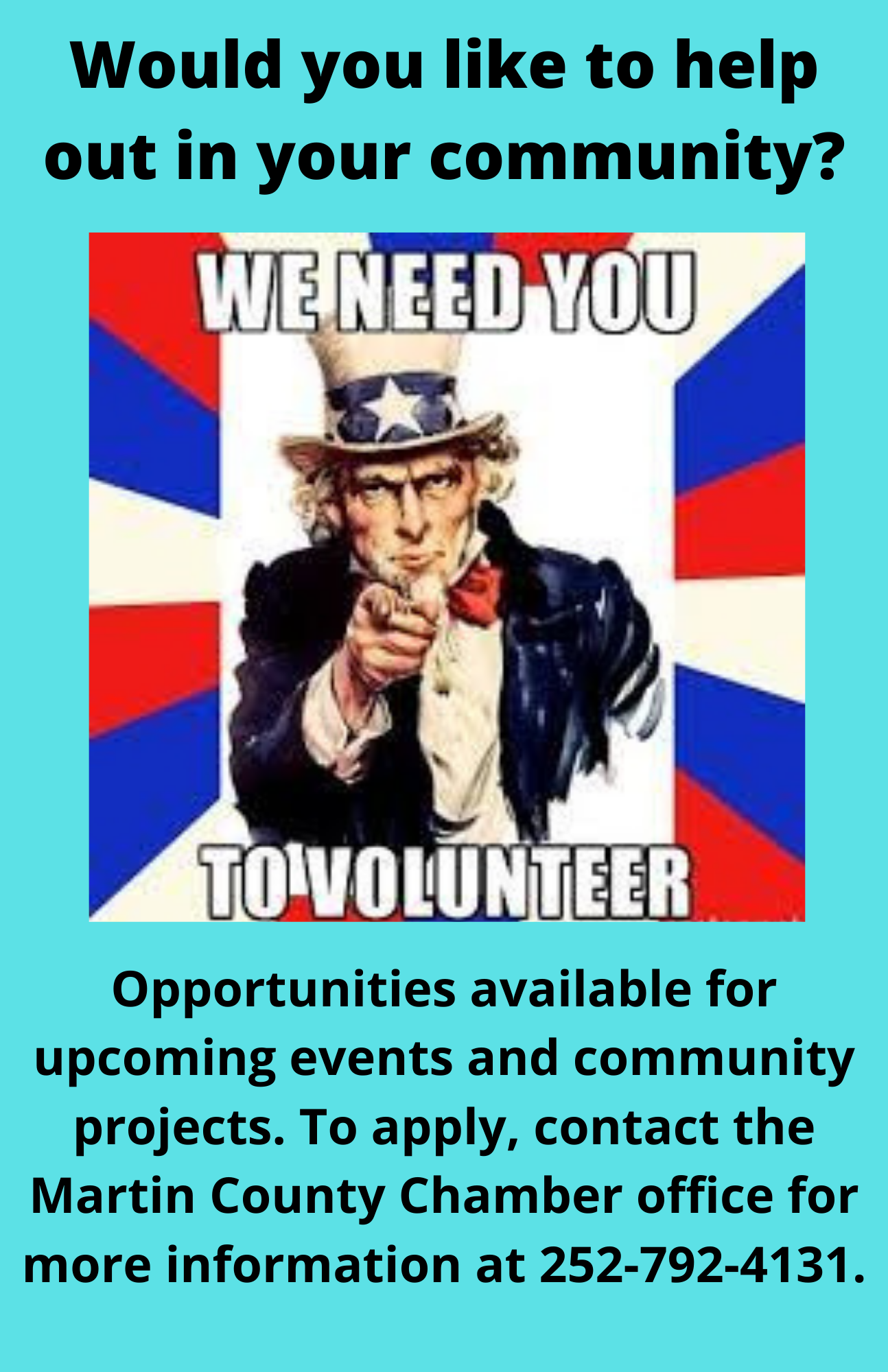 Would you like to help out in your community
